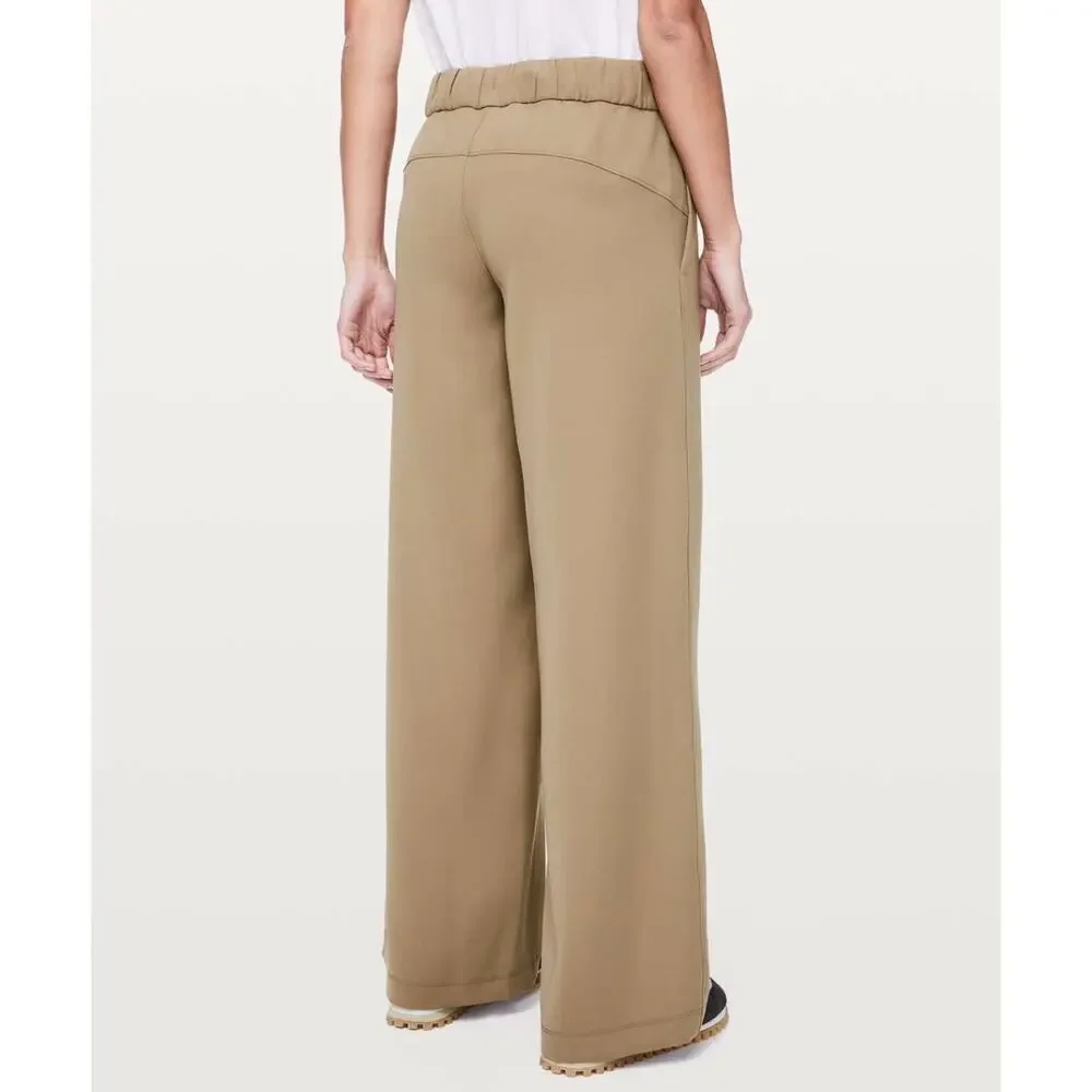 Lululemon On The Fly Wide Leg Pant Travel Woven 31.5